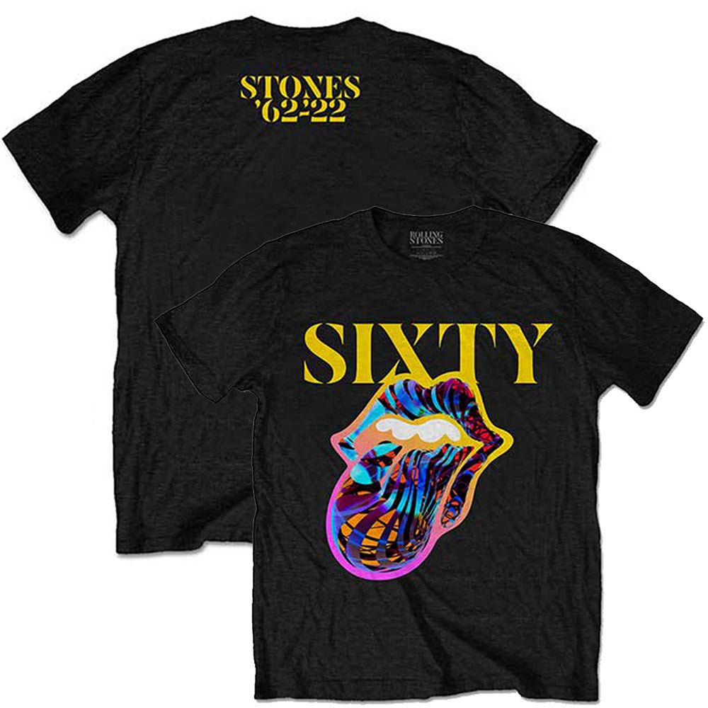 ROLLING STONES ローリングストーンズ (来日 35周年 記念 ) - Sixty Cyberdelic Tongue / バックプリントあり / Tシャツ / メンズ - PGS